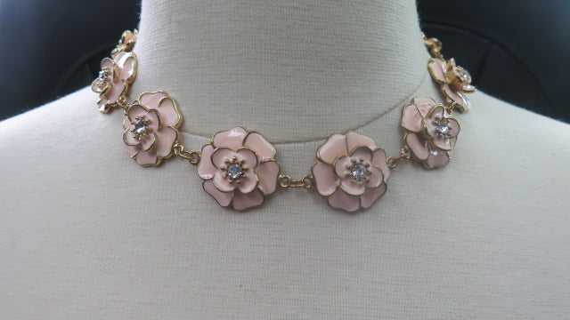 Pink Flower Necklace