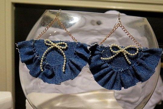 Denim Earring