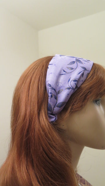 purple flower headband