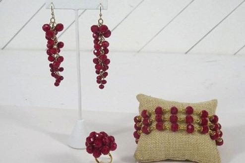 Red Jewelry Set