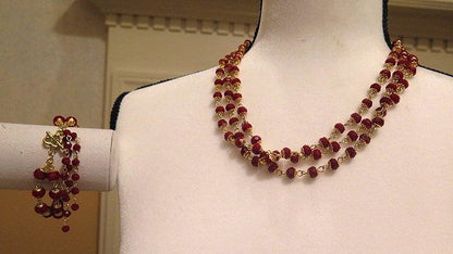 red jewelry set