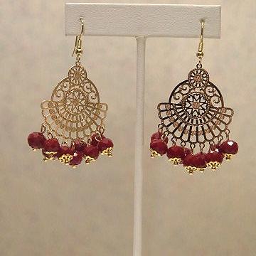 Red Party Earring