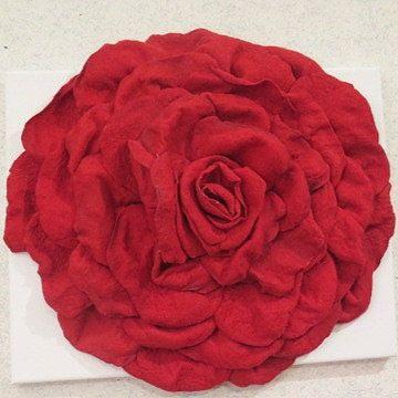 Red rose decorative wall flower art for home and events
