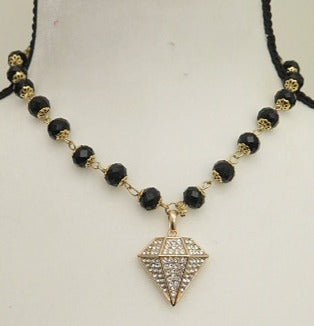 Short Black Necklace