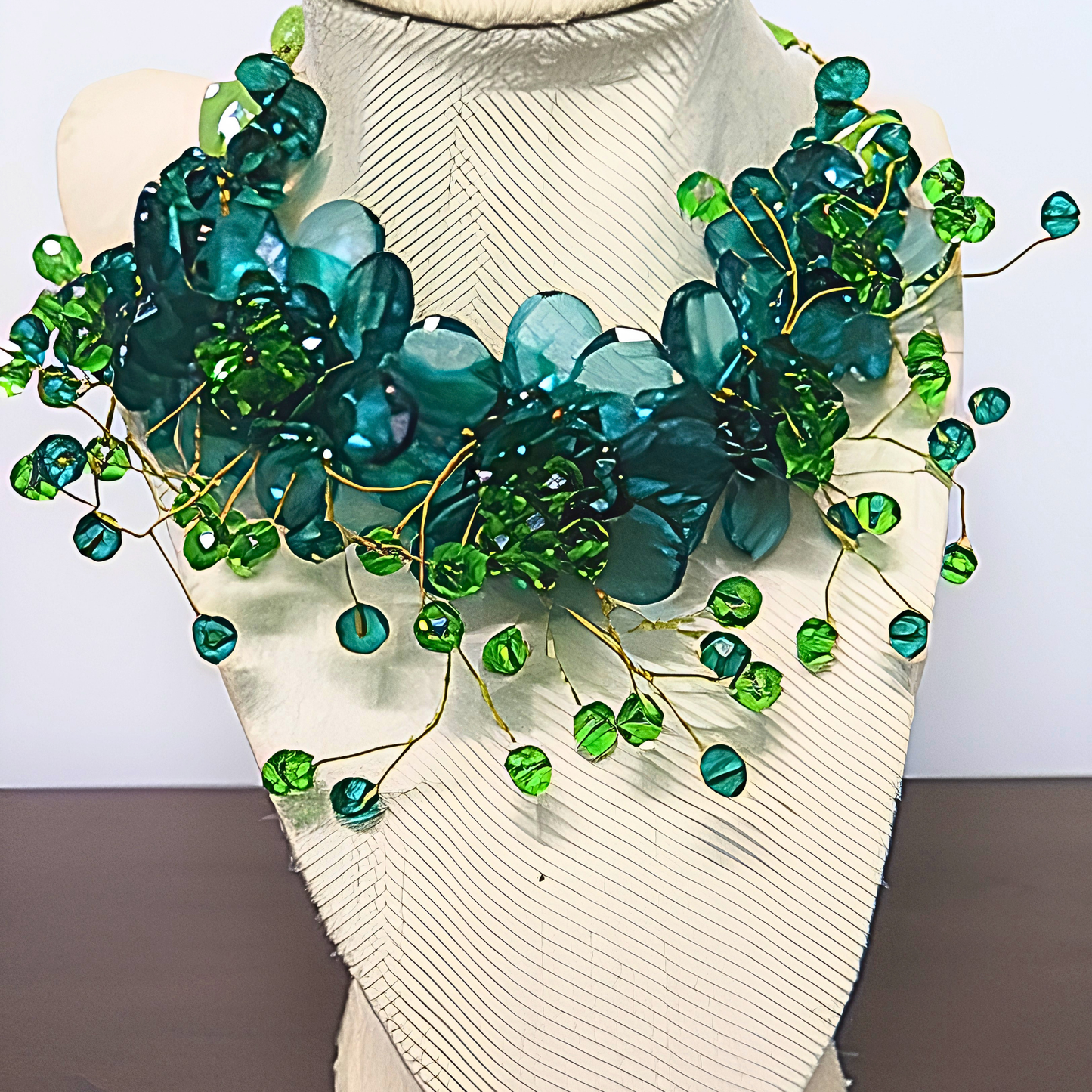 Twist Flower Statement Necklace for Women