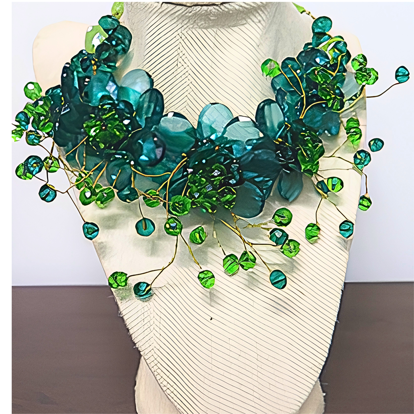 Twist Flower Statement Necklace for Women