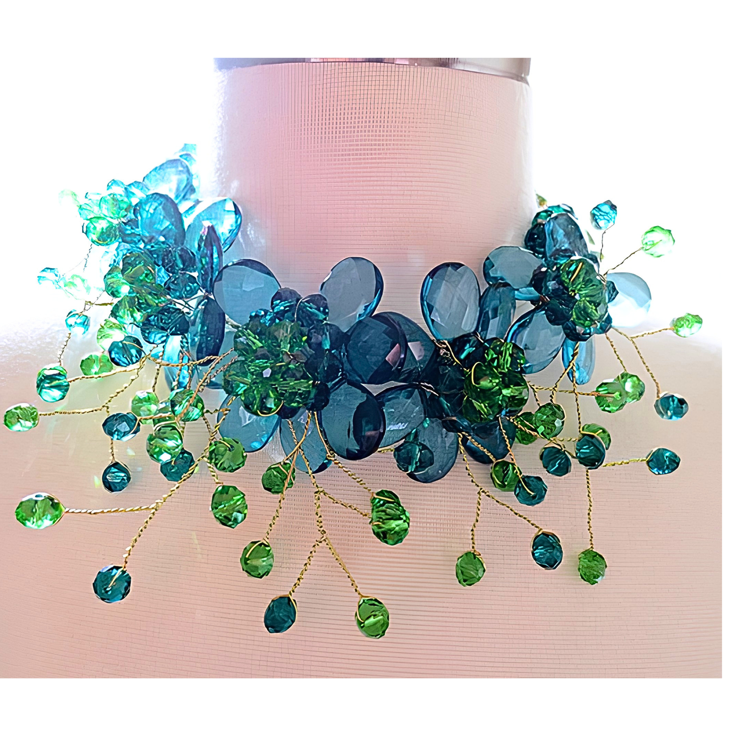 Twist Flower Statement Necklace for Women