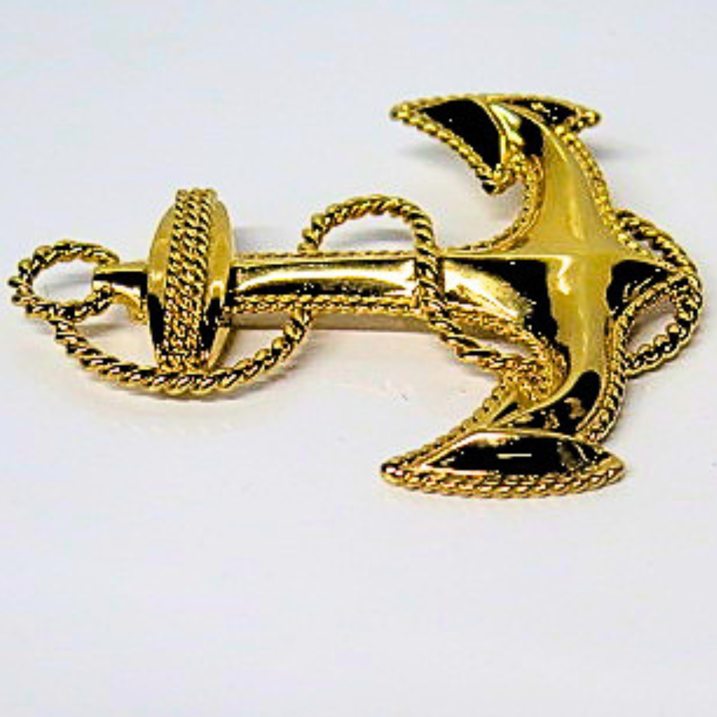 Vintage Style Gold Tone Statement Brooch, Ornate Rope Twist Cross Design Pin, Large Baroque Lapel Brooch, Estate Jewelry Gift for Her