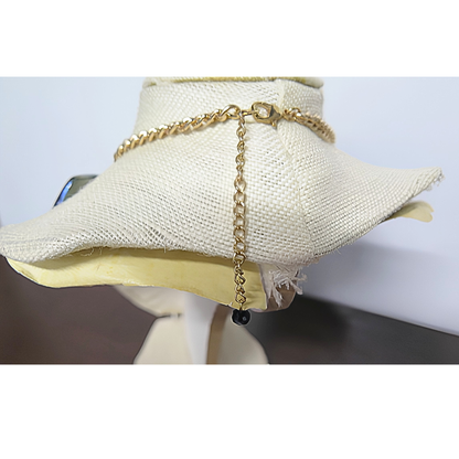 Iridescent Abalone Shell & Cobalt Crystal Bib Necklace | 18" Handcrafted Gold Chain Graduating Shell Collar with Lobster Clasp & 3" Extension
