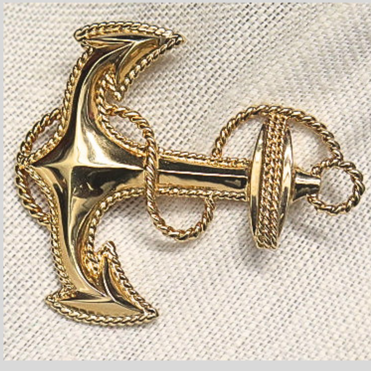 Vintage Style Gold Tone Statement Brooch, Ornate Rope Twist Cross Design Pin, Large Baroque Lapel Brooch, Estate Jewelry Gift for Her