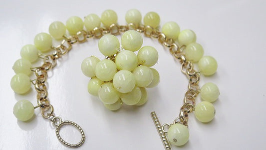 yellow cluster bracelet