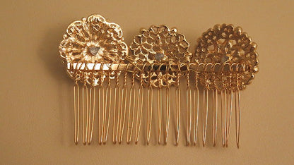 back of bridal comb