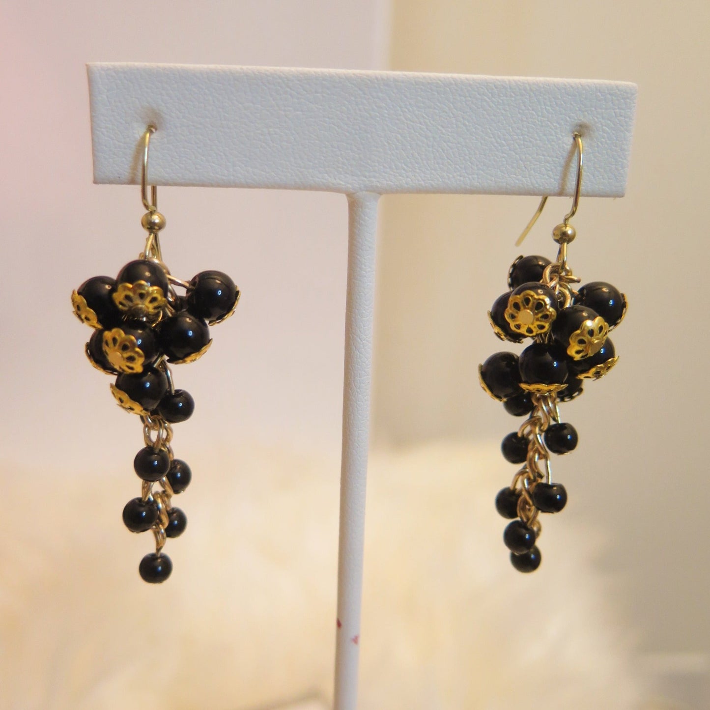 black Cluster earrings for women