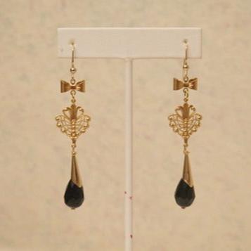 black Gold Earrings for chic women