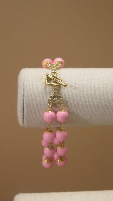 double pink Bracelet closure