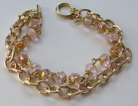 Double pink Gold bracelet