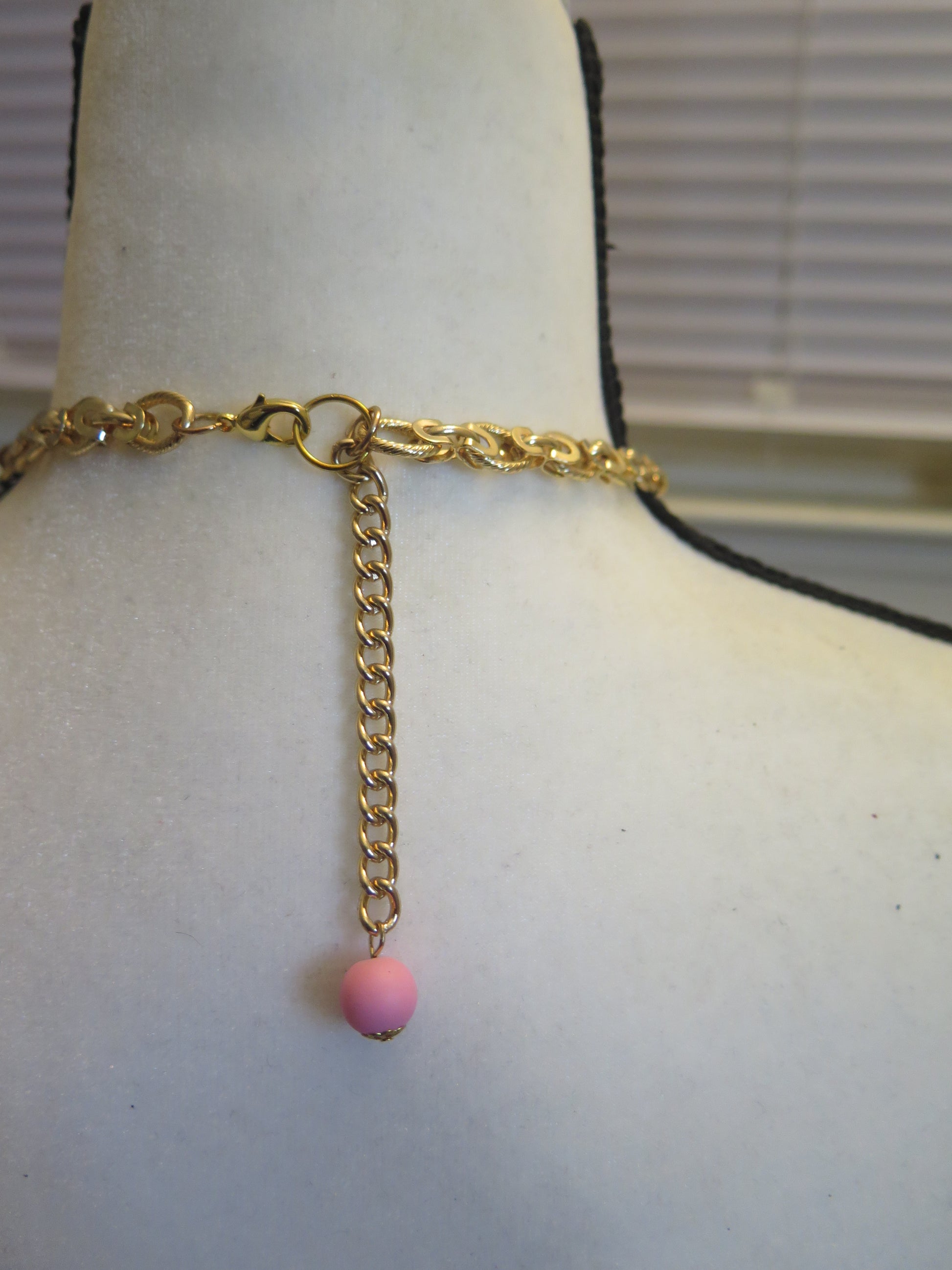 extension- back of multilayer necklace