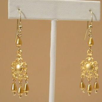 gold small earring