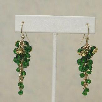 green grape earring