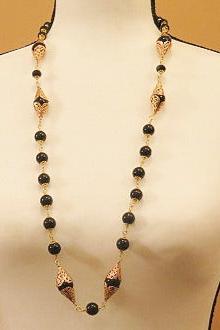 long black Gold necklace