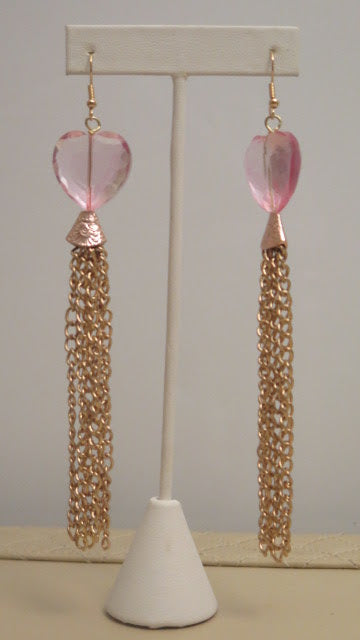 long pink earring