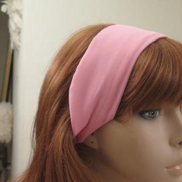 solid pink headband for women/ girls