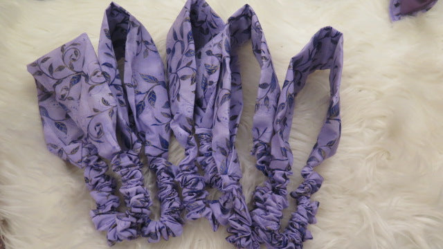 purple flower headbands