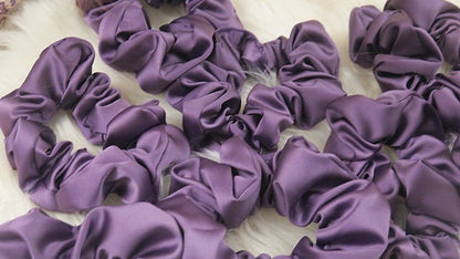 purple scrunchies