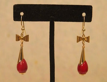 red classic earring