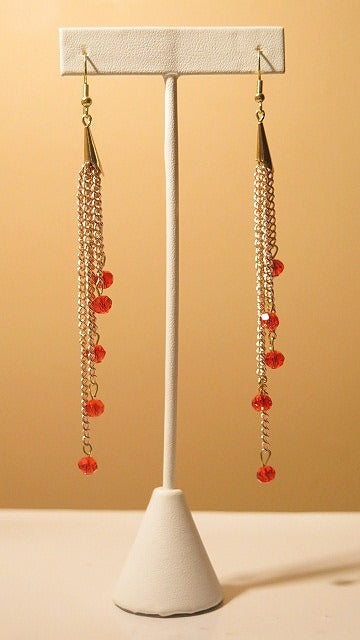 long red summer earring