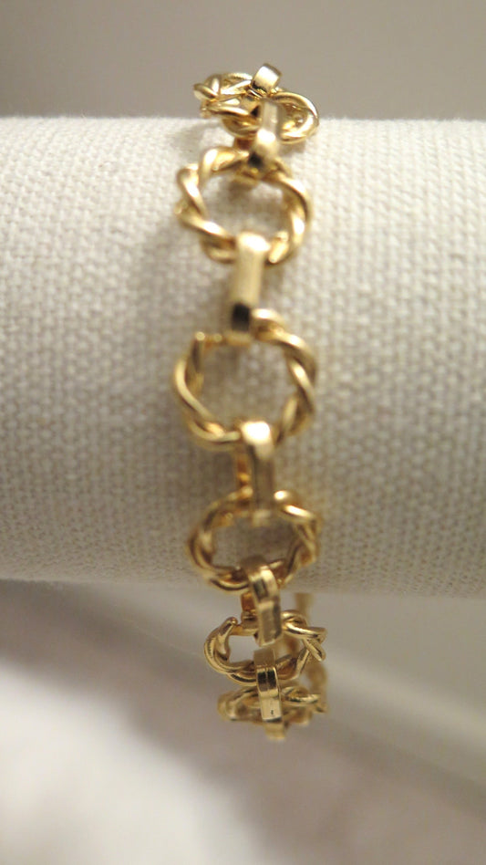 round chain gold bracelet