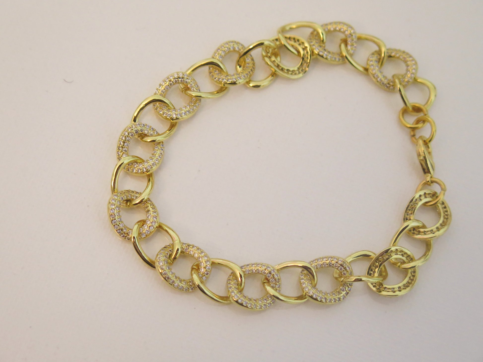 Gold sparkling chunky statement necklace for women